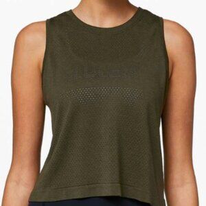 Lululemon Breeze By Muscle Crop Tank, Size 8, Pre-Owned - Fair Condition